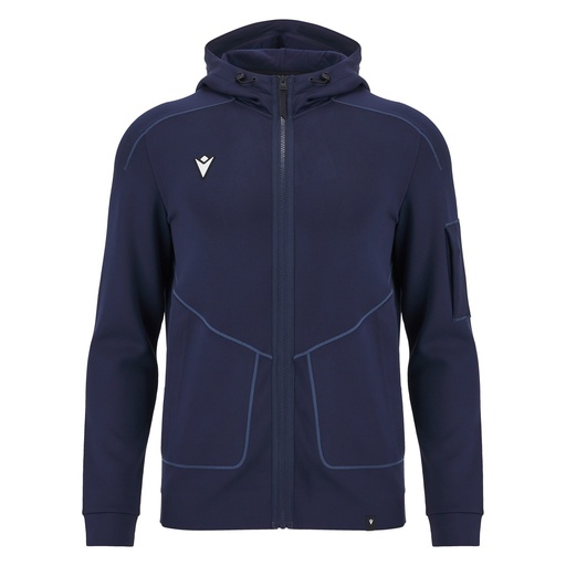 Ath Icon Kanak Tech Hoody Fzip Top Nav — Navy