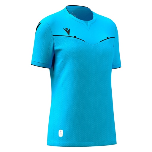 Kateryn Eco Referee Shirt Ss Wmn Fit — Neon Sky