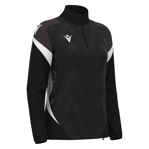Leona 1/4 Zip Jersey — Black
