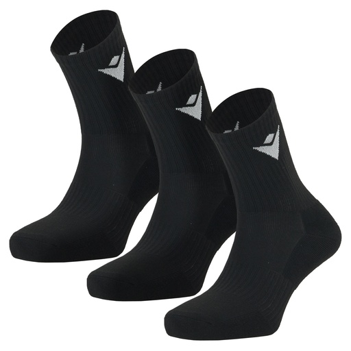 Daily Quarter Socks (3 Pairs) — Black