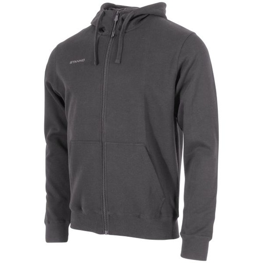 Base Hooded Full Zip Sweat Top — Grey