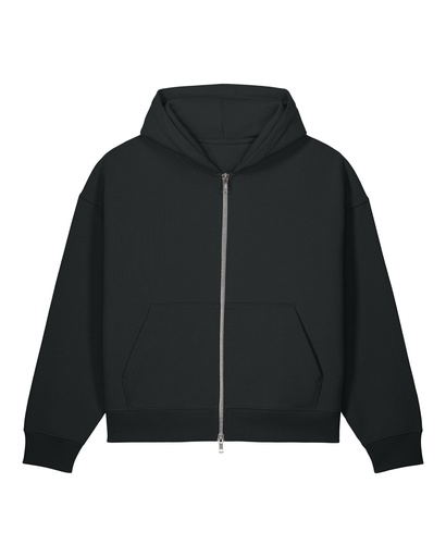 Fronter Zip Hoodie Black