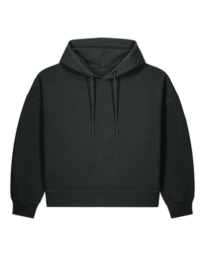 Stella Nora Vintage Hoodie G. Dyed Black Rock
