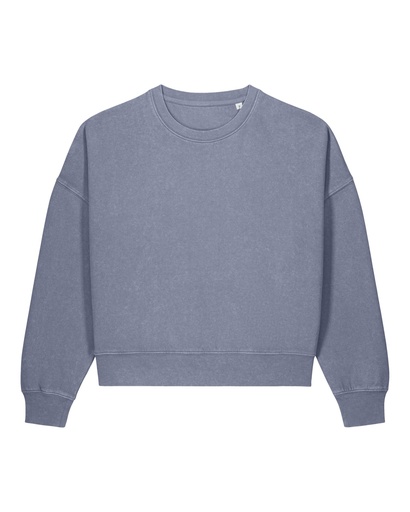 Stella Alma Vintage Crewneck G. Dyed Blue Grey