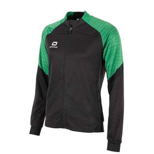 Bolt Full Zip Top Ladies — Black-Green