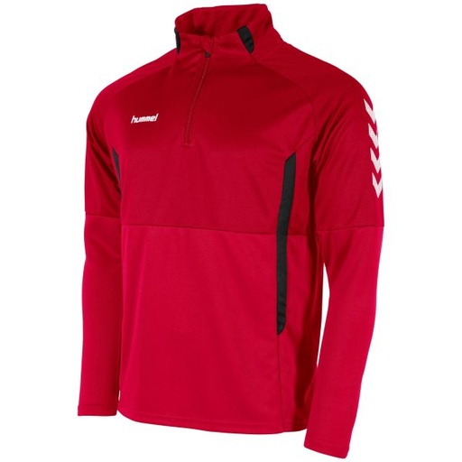 Authentic 1/4 Zip Top — Red-Black