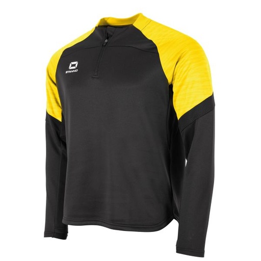 Bolt Quarter Zip Top — Black-Yellow