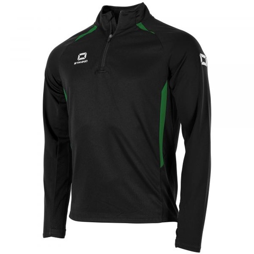 Stadio Quarter Zip top — Black-Green