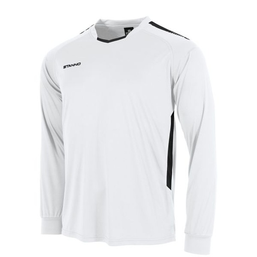 First Long Sleeve Shirt — White-Black