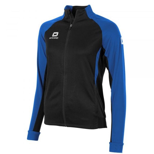 Stadio Full Zip Top Ladies — Black-Royal
