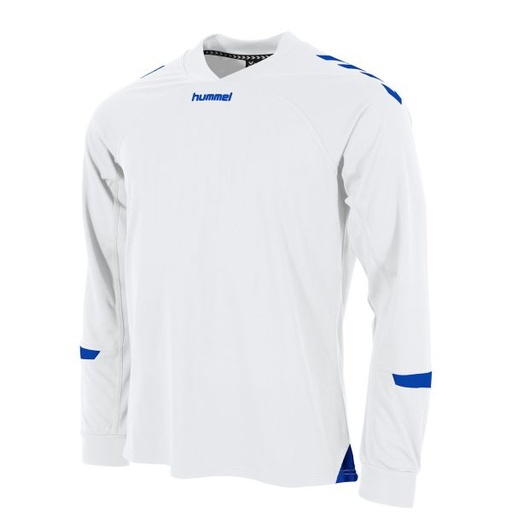 Fyn Long Sleeve Shirt — White-Royal