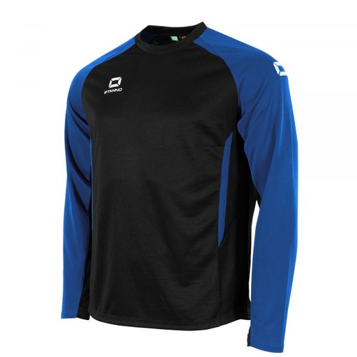 Stadio Round Neck Top — Black-Royal