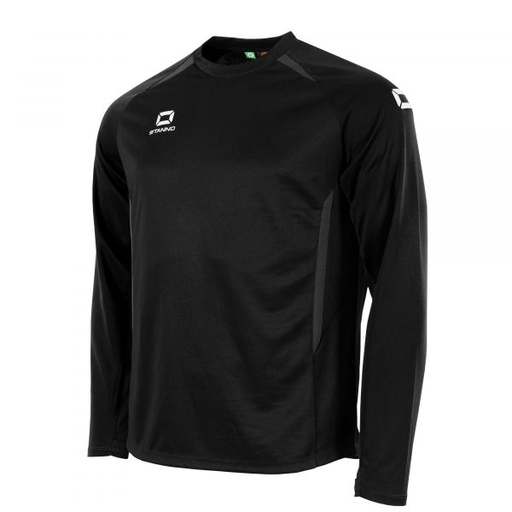 Stadio Round Neck Top — Black-Anthracite