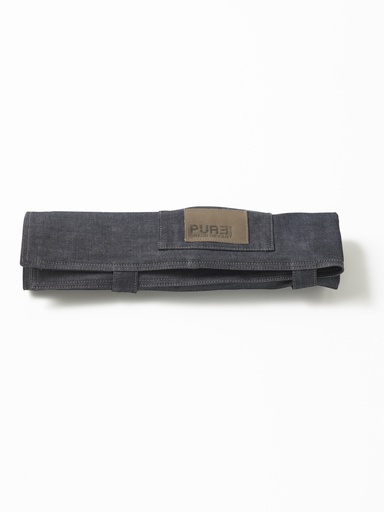 Knife Roll Blue Denim