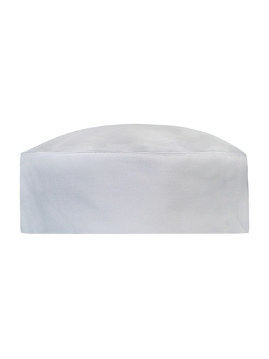 Chef Hat Fez Ponytale White