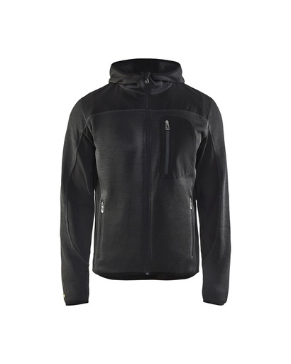 4930 Gebreid vest met softshell