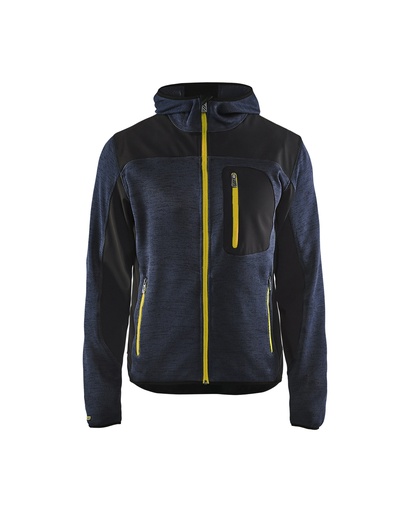 4930 Gebreid vest met softshell
