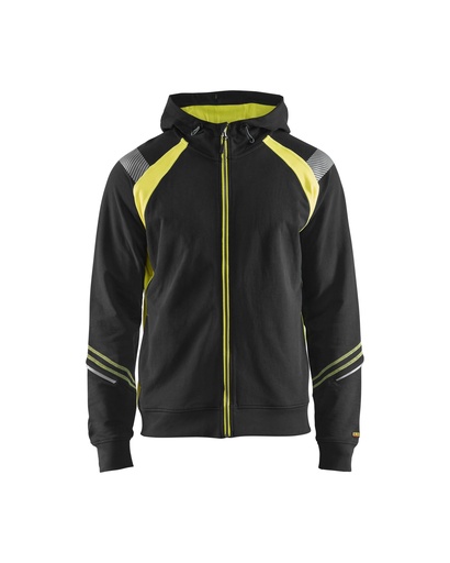 3433 Hooded sweatshirt met rits Visible