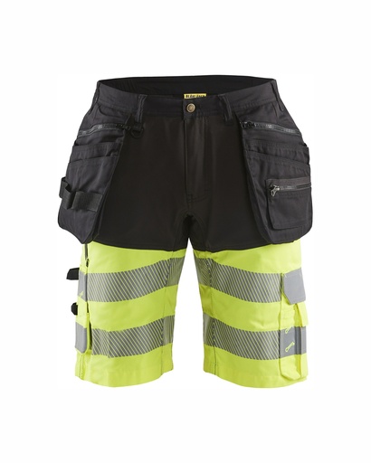 1596 High Vis short met gereedschapszakken