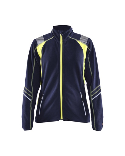 4973 Dames microfleecevest Visible