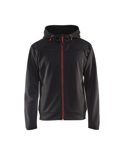 3363 Hooded sweatshirt met rits
