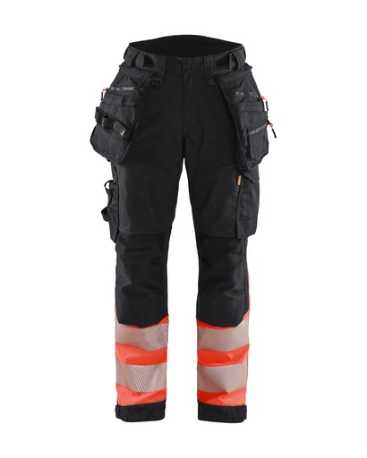 7114 Dames High Vis Werkbroek Softshell