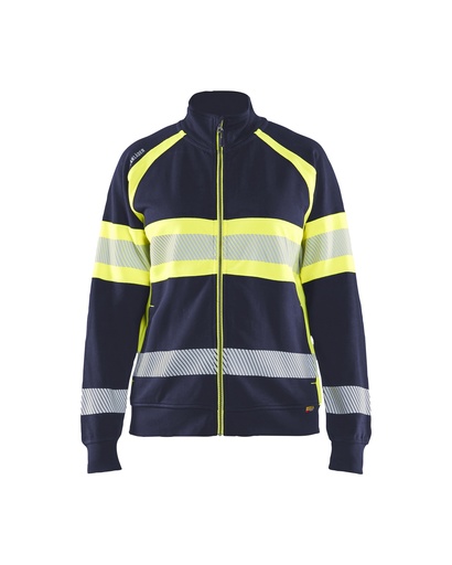 3505 Dames sweatshirt met rits High Vis
