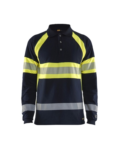 3438 Multinorm piqué polo lange mouwen