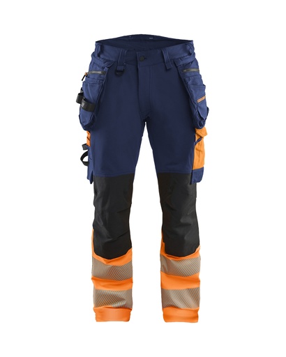 1125 High Vis werkbroek 4-weg stretch met gereedschapszakken