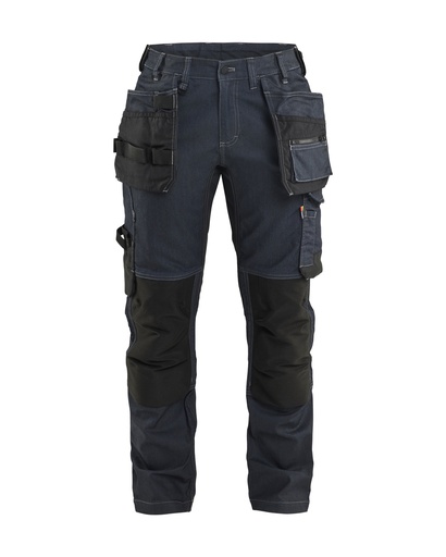 7132 Dames Werkbroek denim stretch met gereedschapszakken