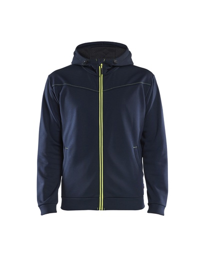 3363 Hooded sweatshirt met rits