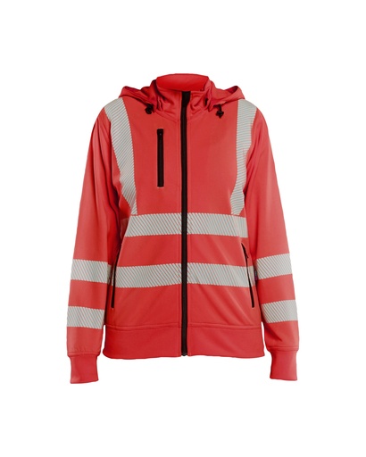 3574 Dames Sweatshirt met afneembare capuchon High Vis