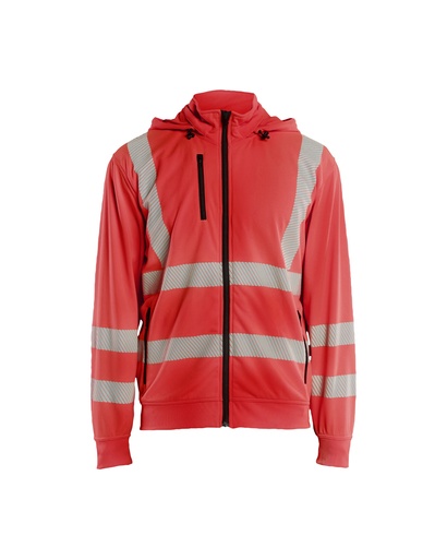 3573 Sweatshirt met afneembare capuchon High Vis