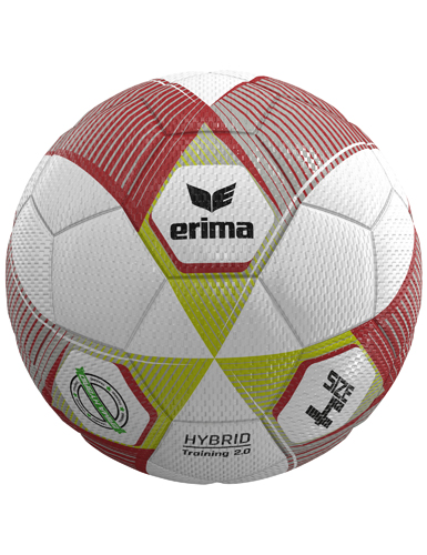 [7192602-4062075361222] ERIMA HYBRID Training 2.0 N.4 Metallic Red/Silver/Lime