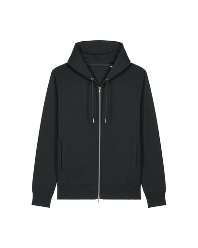 Astor Zip Hoodie Black