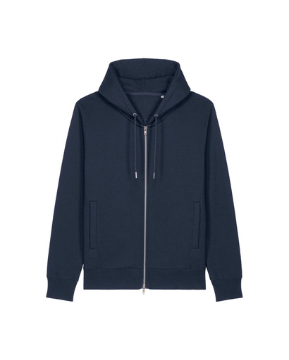Astor Zip Hoodie French Navy