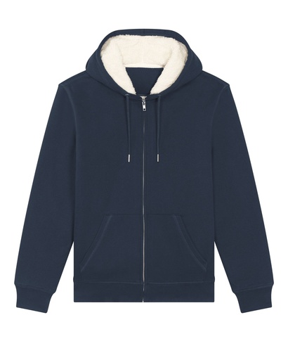 Hygger Sherpa Zip Hoodie French Navy