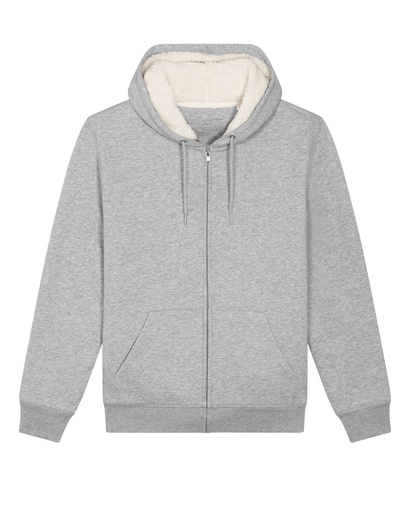 Hygger Sherpa Zip Hoodie Heather Grey