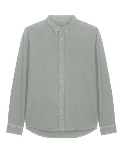 Worker Shirt G. Dyed Misty Grey