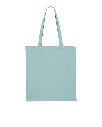 Light Tote Bag Teal Monstera