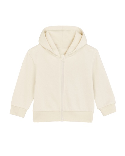 Baby Connector Zip Hoodie Natural Raw