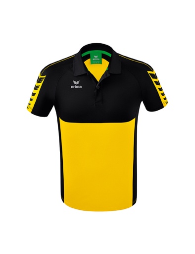 Six Wings polo geel/zwart