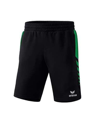 Six Wings worker short zwart/smaragd