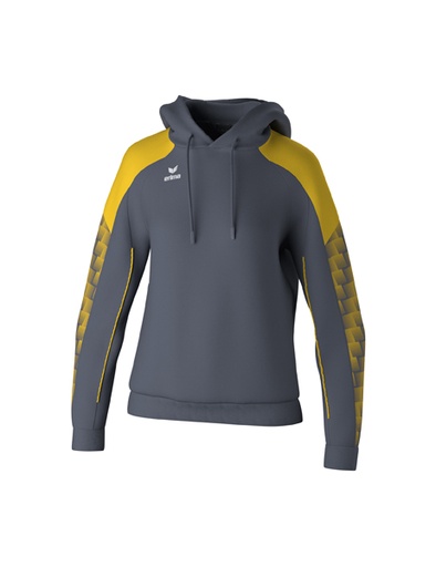 EVO STAR sweatshirt met capuchon slate grey/geel Dames