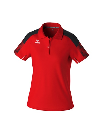 EVO STAR polo rood/zwart Dames