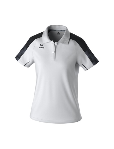 EVO STAR polo wit/zwart Dames