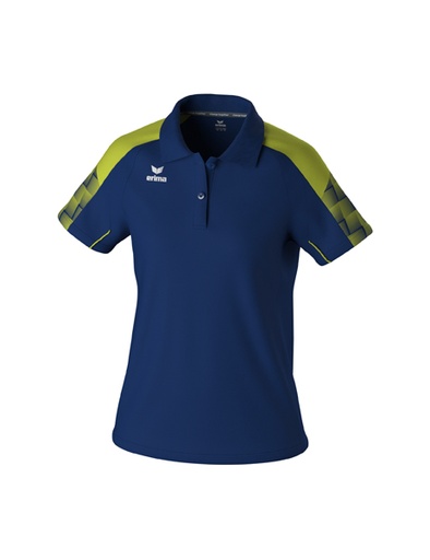 EVO STAR polo new navy/lime Dames