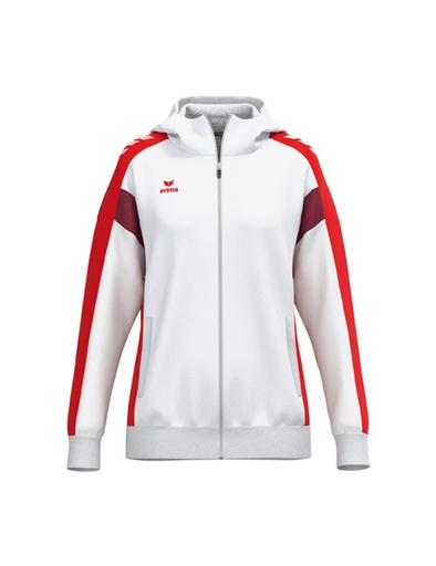 CELEBRATE 125 Training Jacket with hood wit/rood Dames