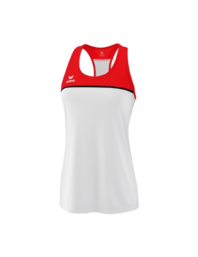 CHANGE by erima tanktop wit/rood/zwart Dames