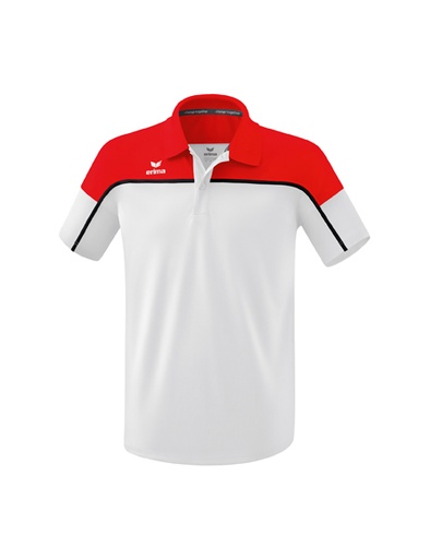 CHANGE by erima polo wit/rood/zwart